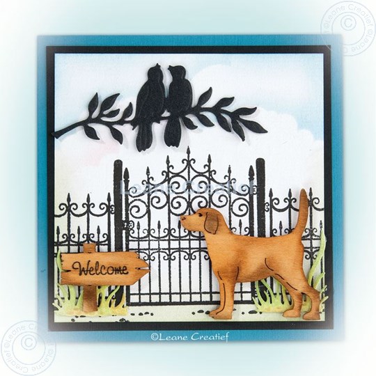 Image sur Combi stamp Garden gate