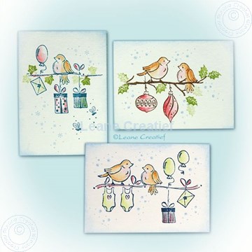 Afbeeldingen van Little cards with combi stamps