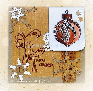 Afbeeldingen van Christmas card in brown tones