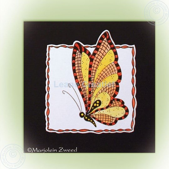 Image sur Doodle butterfly in colour