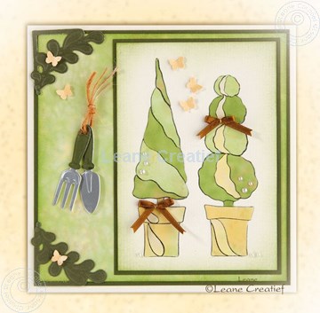 Afbeeldingen van Doodle stamp conifers paper piecing