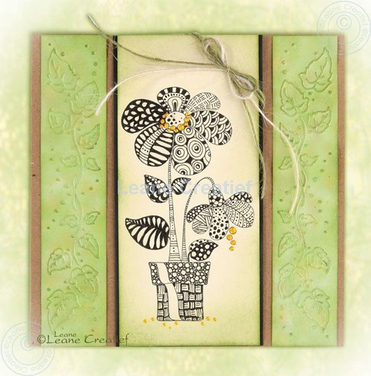 Image sur Doodle stamp Flower pot