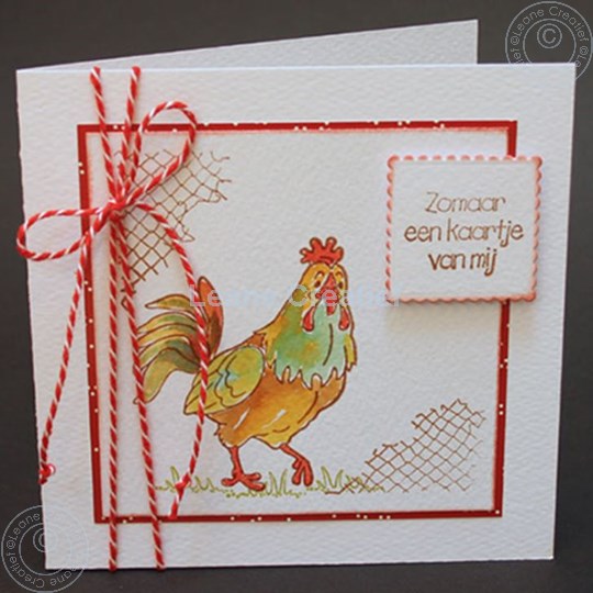 Image sur Stamp Rooster & hen