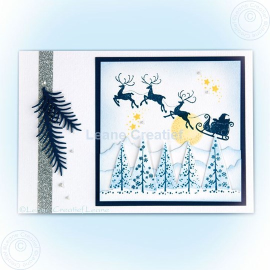 Image sur Combi stamp Santa & little trees
