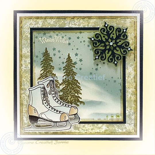 Picture of Figure skate & Crystals & Trees
