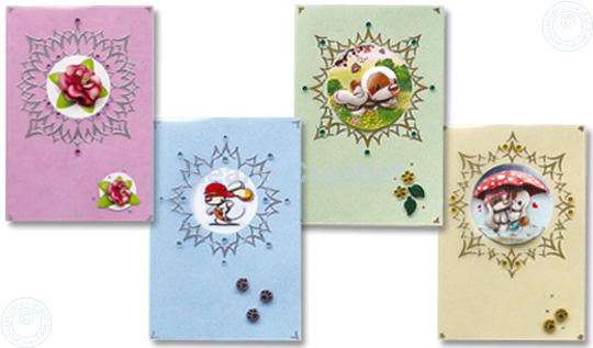Image sur Sticker-V-Stitch avec Mylo & Friends® & fleurs