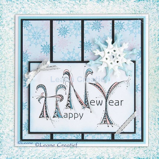 Bild von Doodle stamp Happy New Year