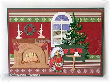 Image de Christmas carols at fireplace