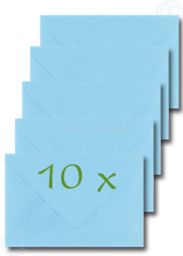 Afbeeldingen van Enveloppen 12x17,5cm l.blauw