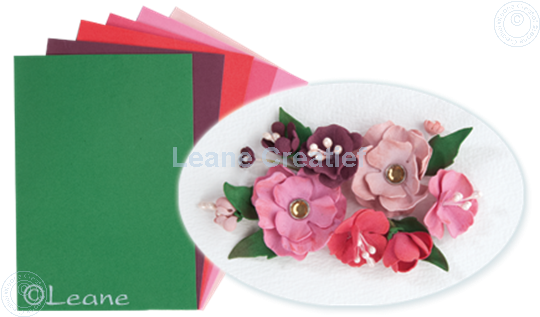 Image sur Flower foam set 5 rouge