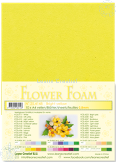 Image sur Flower foam A4 sheet bright yellow