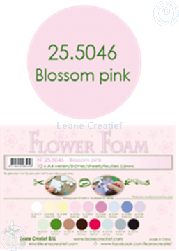 Bild von Flower foam A4 sheet blossom pink