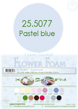 Image de Flower foam A4 sheet pastel blue