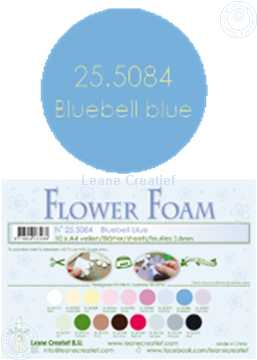 Image de Flower foam A4 sheet bluebell blue