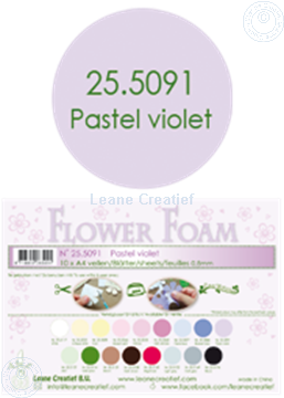 Bild von Flower foam A4 sheet pastel violet