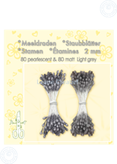 Afbeelding van Meeldraden ± 80 matt & 80 light grey