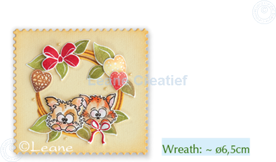 Picture of Set Lea'bilitie&Clearstamp Wreath with pets