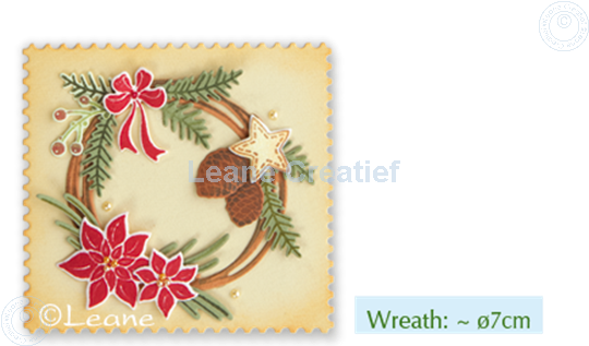 Image sur Set Lea'bilitie&Clearstamp Christmas wreath