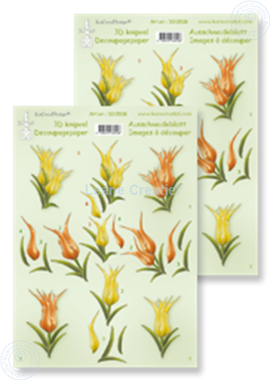 Image sur LeCreaDesign® Images 3D à découper tulipes