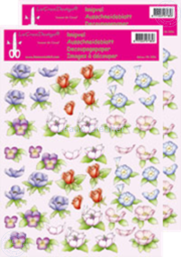 Picture of LeCreaDesign® Flower decoupage papers
