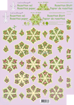 Bild von Rosetten Schneideblätter Blumen grün/gelb