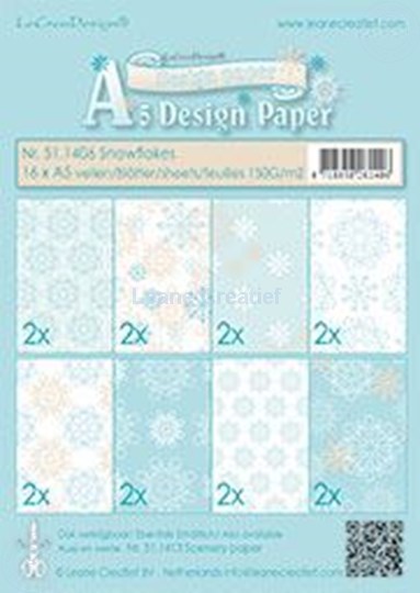Image sur Winter design paper Snowflakes