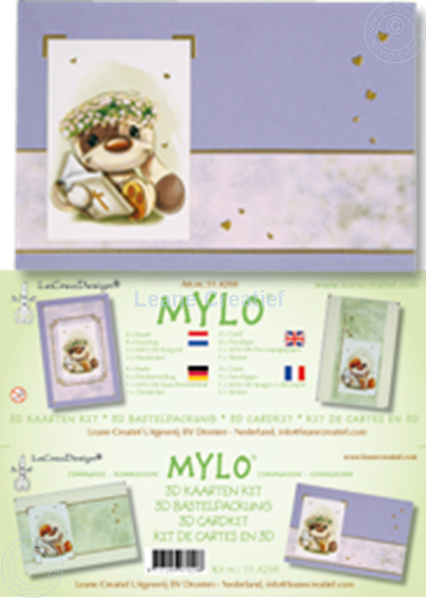 Image sur Mylo & Friends® kit de cartes 3D pour communion