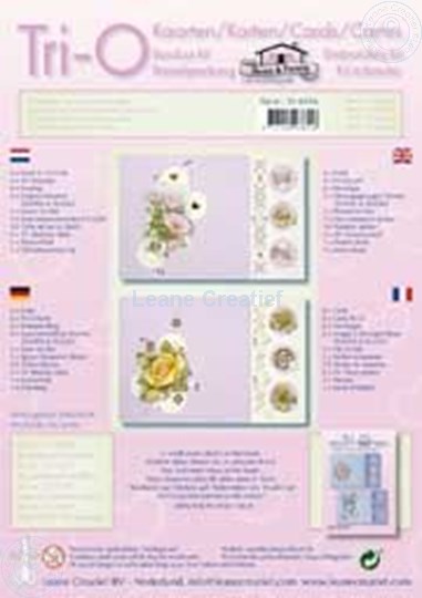 Picture of Tri-O-cards embroidery kit rose/magnolia