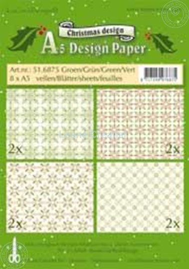 Bild von Design Bogen Weihnachten A5 grün