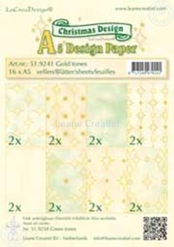 Afbeeldingen van Design papier gold tones A5