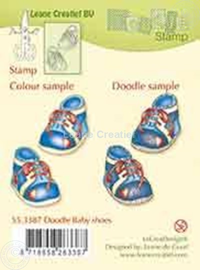 Image sur Doodle stamp Baby shoes