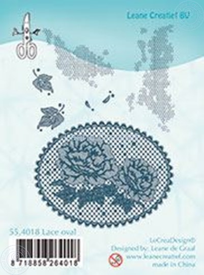 Picture of Combi stamp Lace oval roses