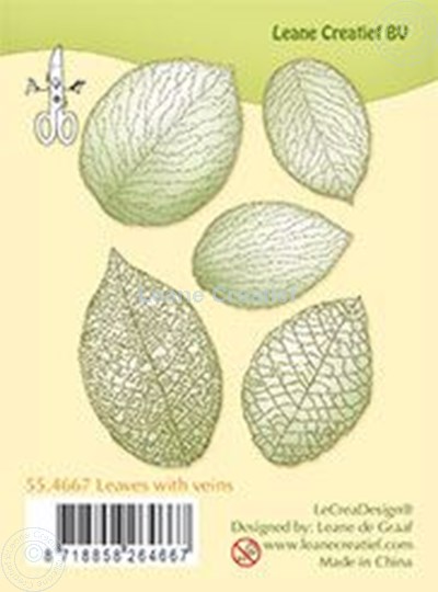 Afbeelding van Clear stamp leaves with veins