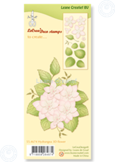 Afbeelding van Clear stamp  Hydrangea 3D flower