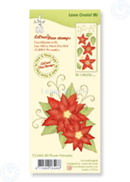 Picture of Clear stamp 3D flower Poinsettia