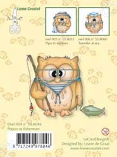 Picture of Clearstamp Owlie´s Owl004 Popco as fisherman