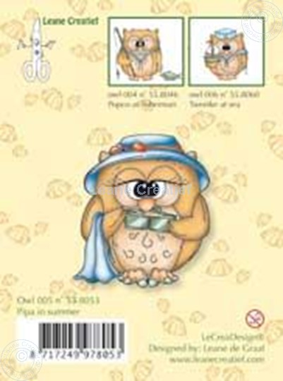 Picture of Clearstamp Owlie´s Owl005 Pipa in summer
