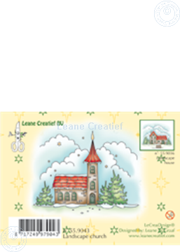 Picture of Clearstamp Winter landscape church