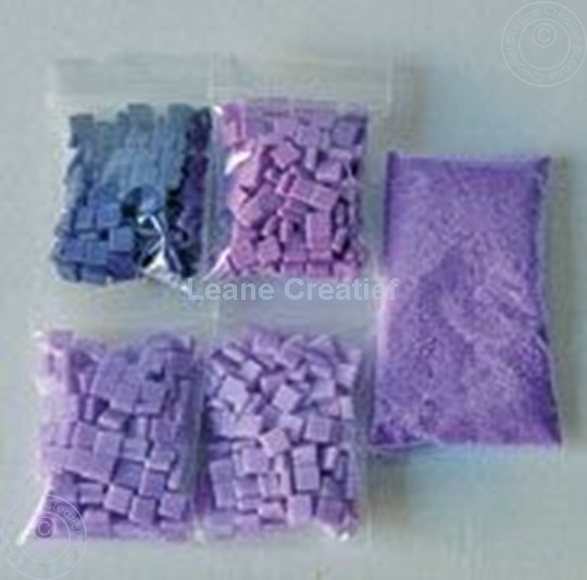 Afbeelding van LeCreaDesign® mozaïek steentjes I lila