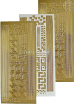 Picture of LeCreaDesign® Corner&lines sticker gold