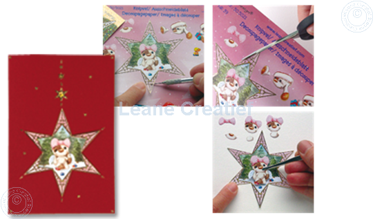 Afbeelding van Kerst stickers Diamant goud ster