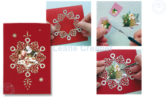 Picture of Christmas stickers Pearl silver gold snowflake