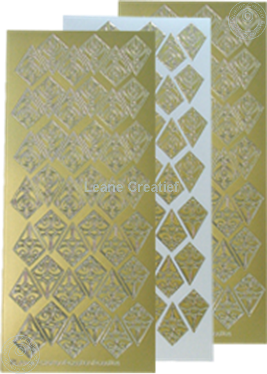 Afbeelding van LeCreaDesign® Rozetten stickers goud