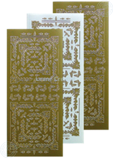 Bild von LeCreaDesign® Ecksticken Sticker gold