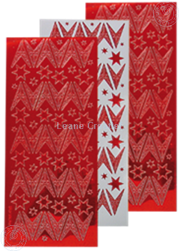 Image de Sticker de Noël mirror étoile rouge