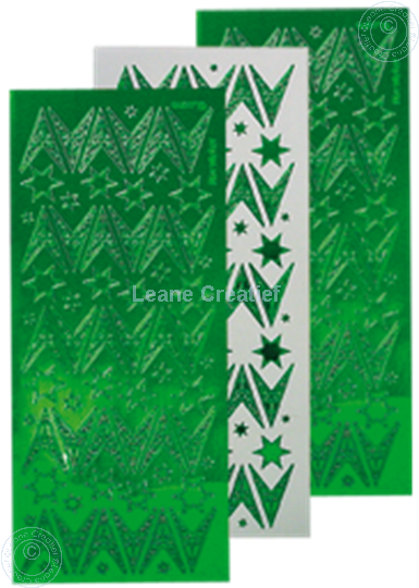 Image sur Sticker de Noël mirror étoile vert