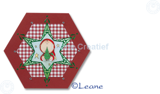 Picture of Christmas stickers mirror green star
