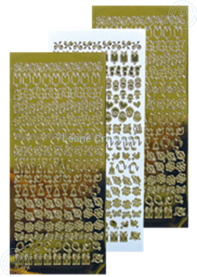 Bild von LeCreaDesign® Spitzenornament Sticker mirror gold