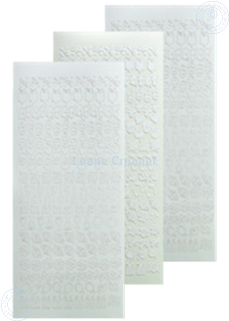 Afbeeldingen van LeCreaDesign® kantornament sticker wit