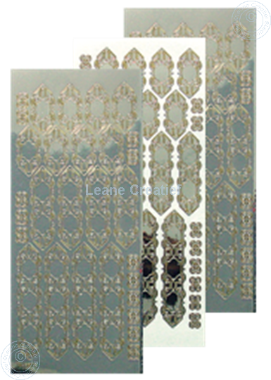 Picture of LeCreaDesign® lace sticker mirror silver/gold